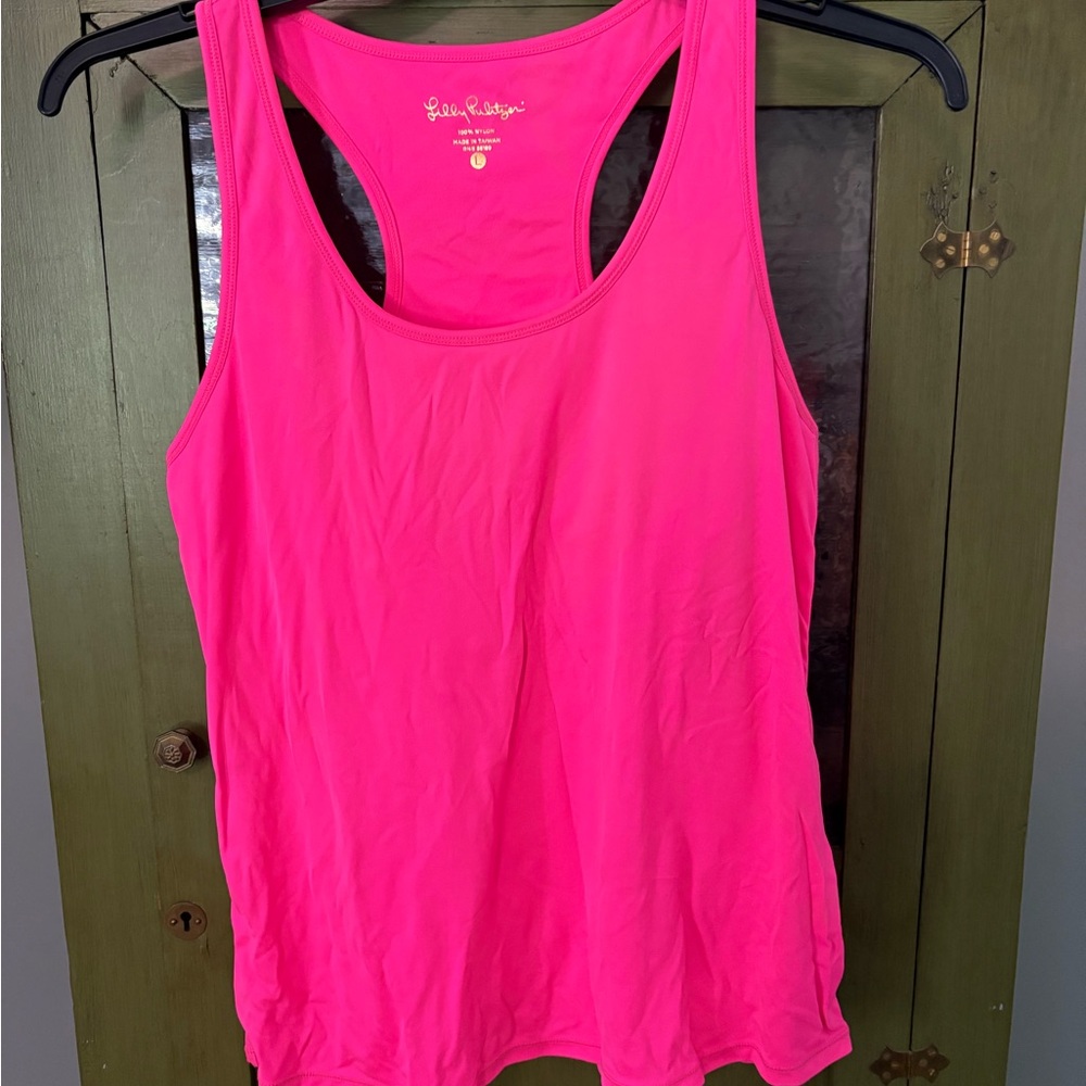 Lilly Pulitzer Vibrant Pink Racerback Tank Top